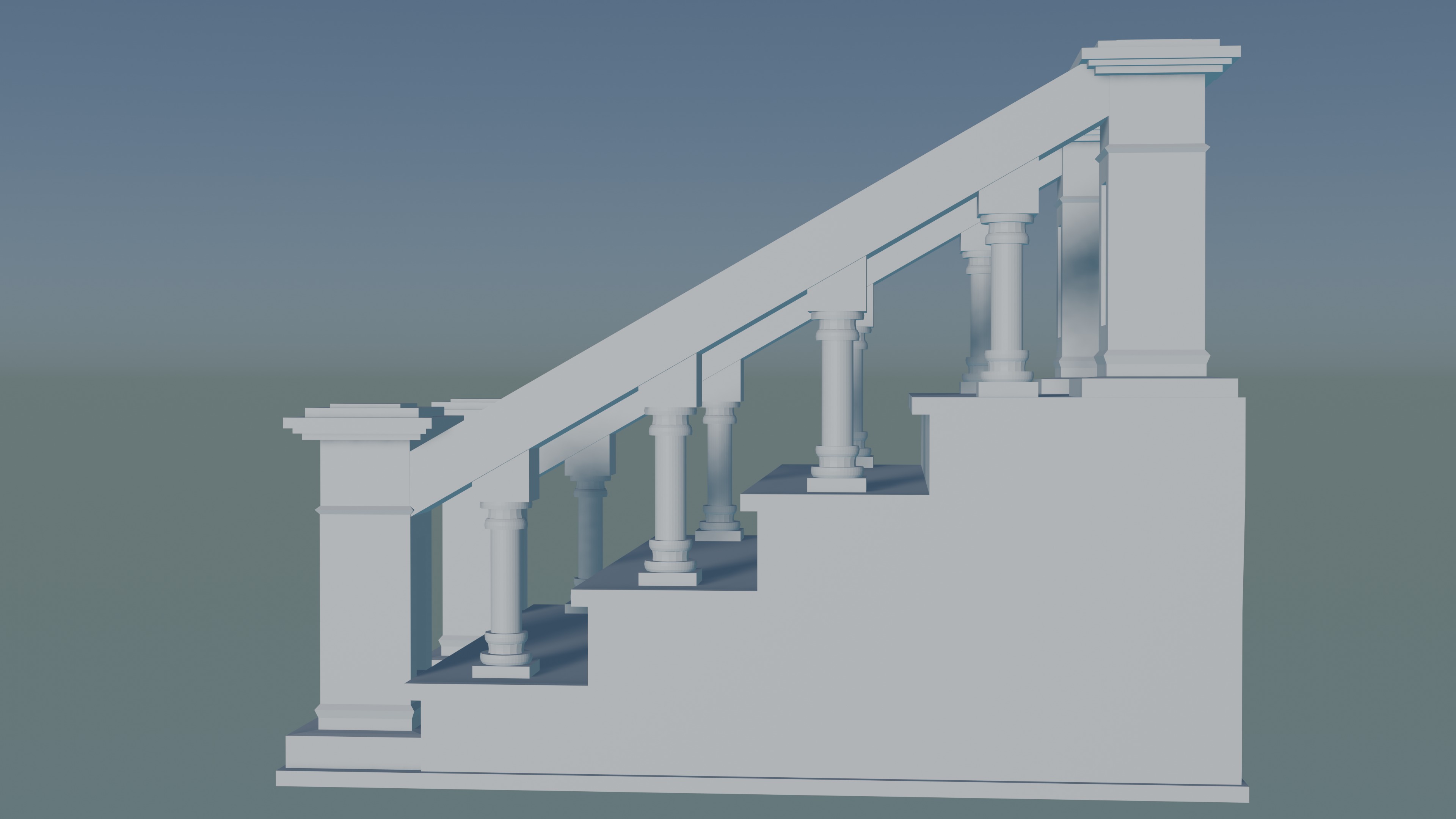 Staircase 3D print model_1