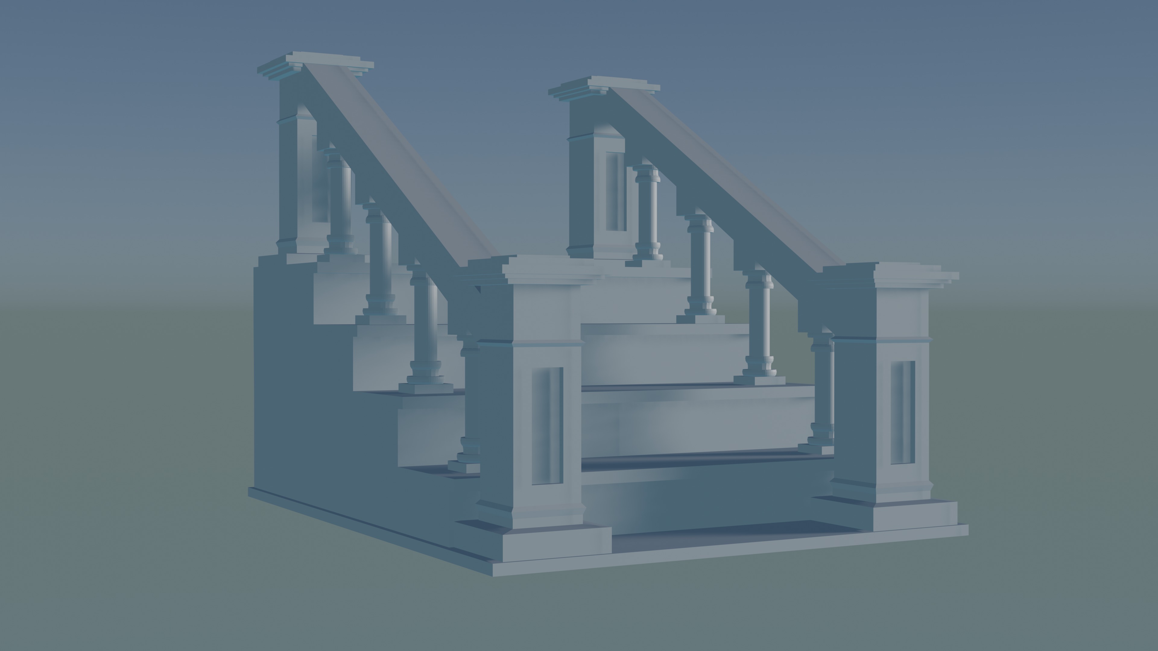 Staircase 3D print model_2