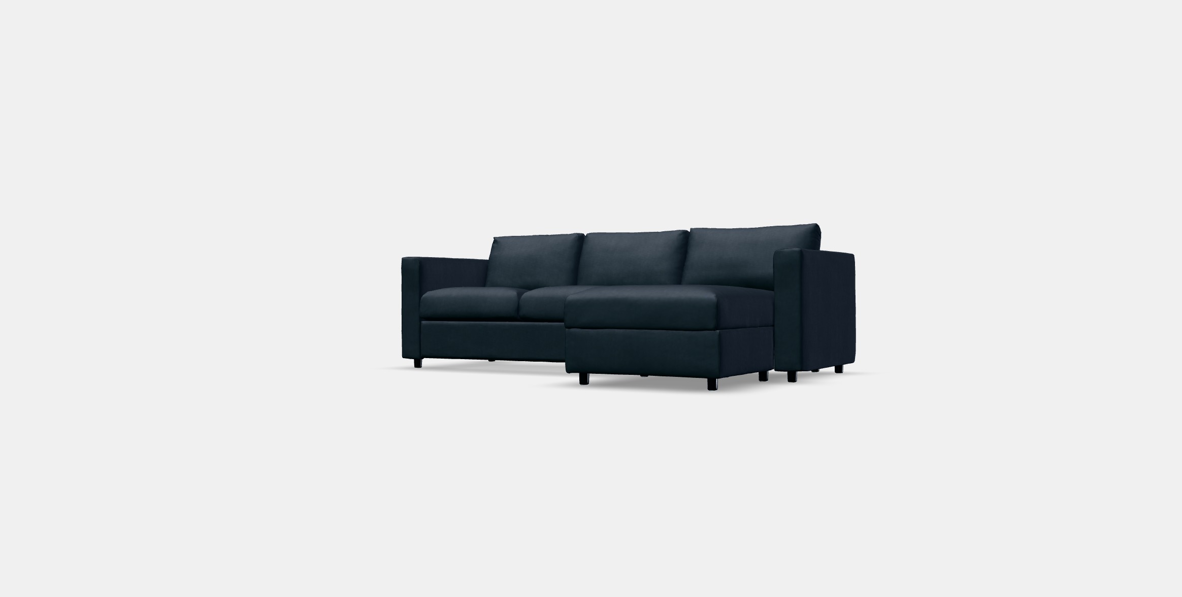 VIMLE 3-seat sofa with chaise longue 11 Low-poly 3D model_12