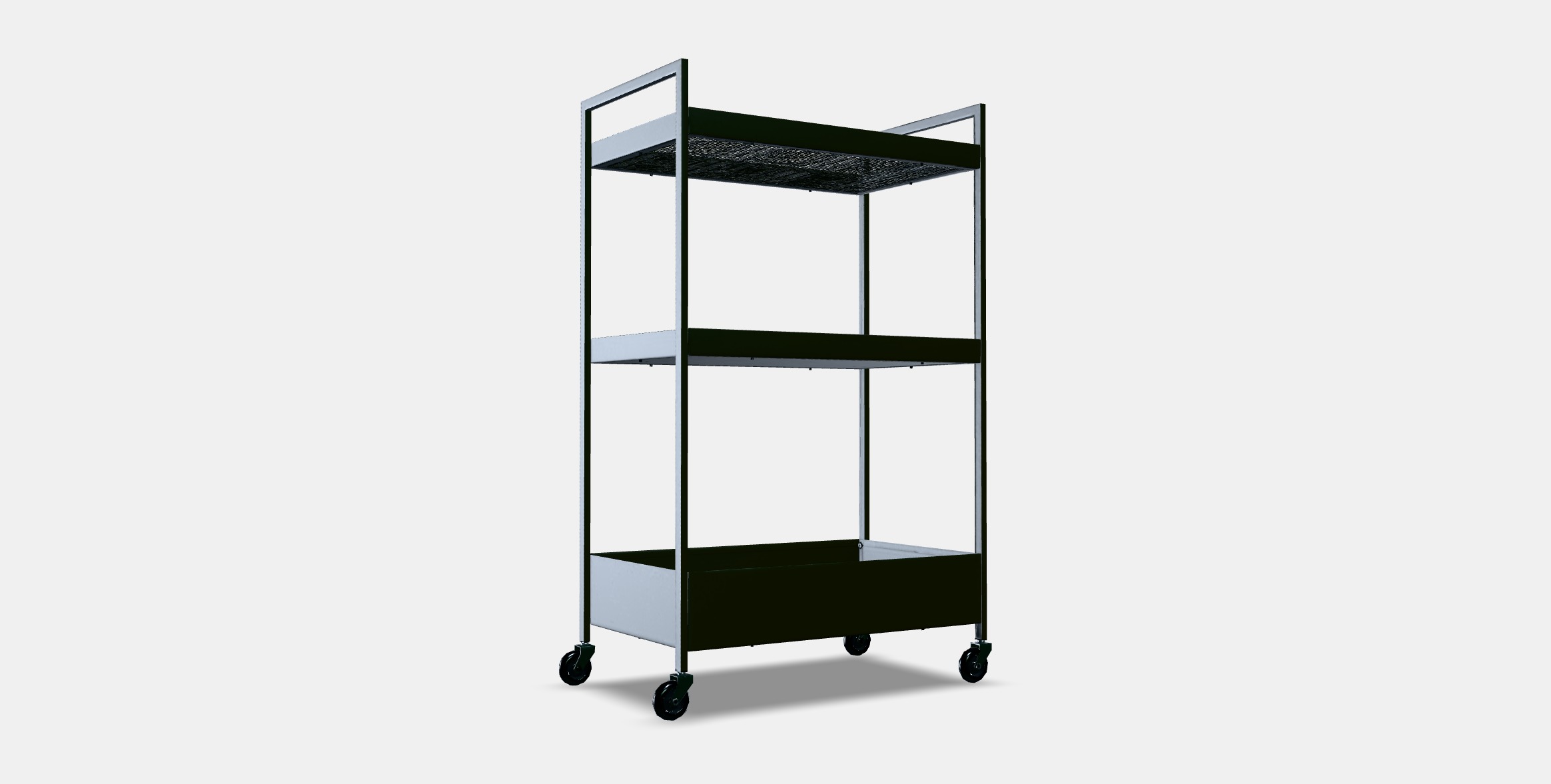 NISSAFORS Trolley Low-poly 3D model_3