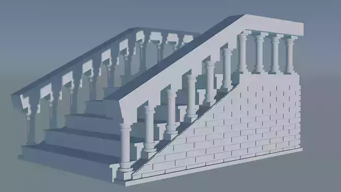Staircase 3D print model Staircase 3D print model