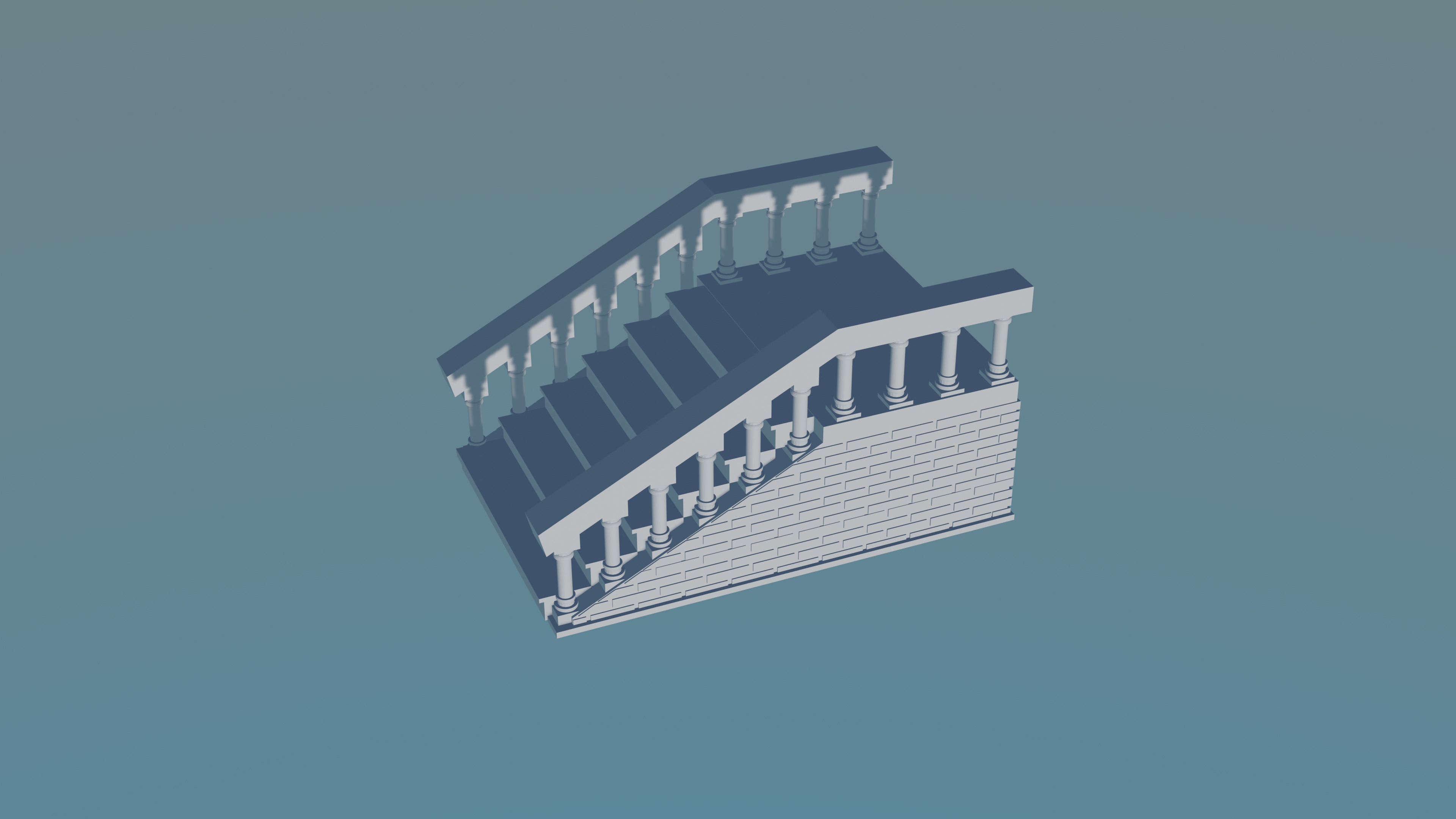 Staircase 3D print model_2