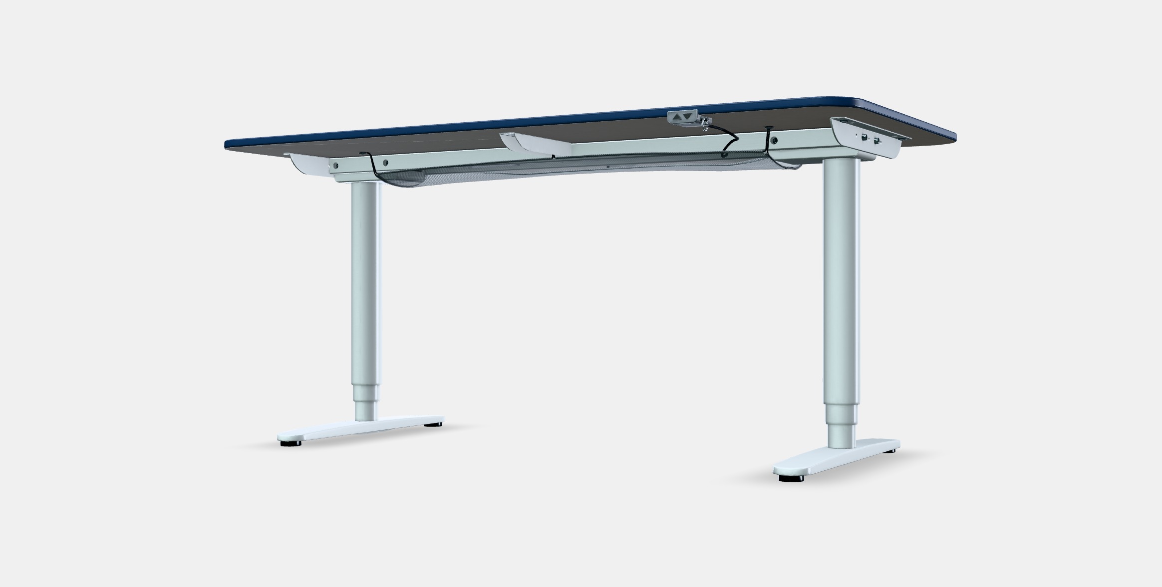 BEKANT Desk sit-stand 12 Low-poly 3D model_13