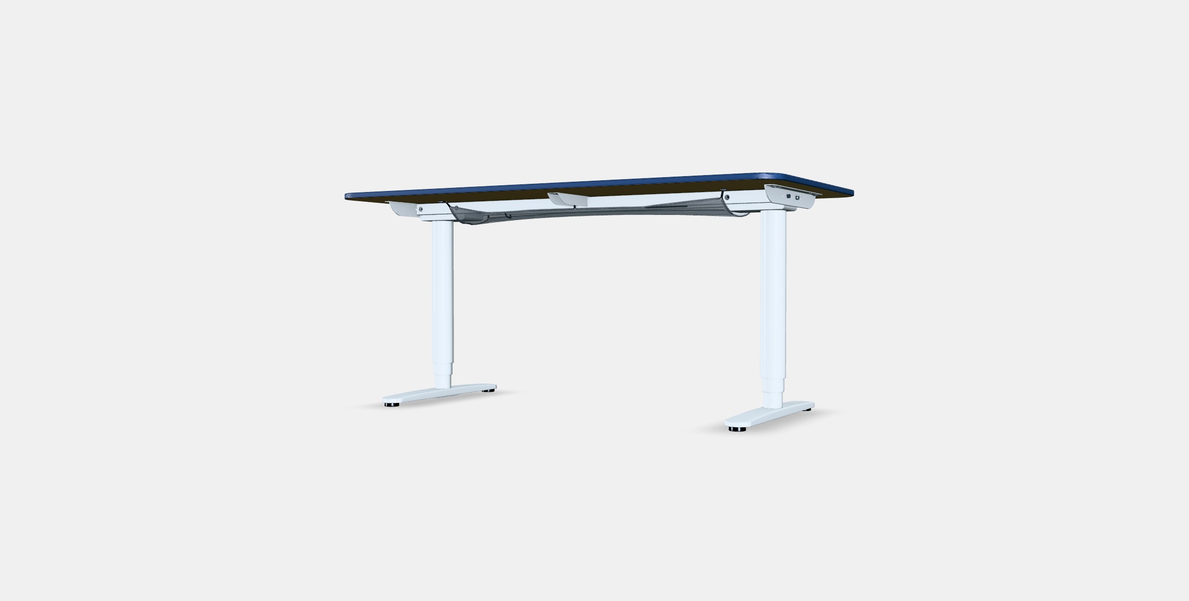 BEKANT Desk sit-stand 12 Low-poly 3D model_4