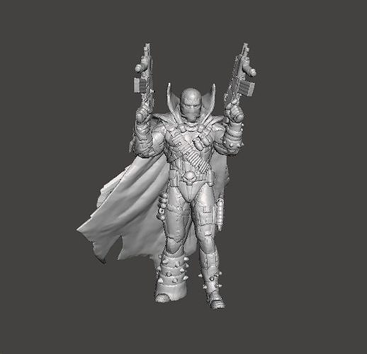 SPAWN COMMANDO MINIATURE MODEL FANTASY SCIFI SUPERHERO GAMES RPG 3D print model