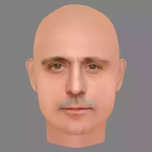 Mark Strong Head - Low poly head for game