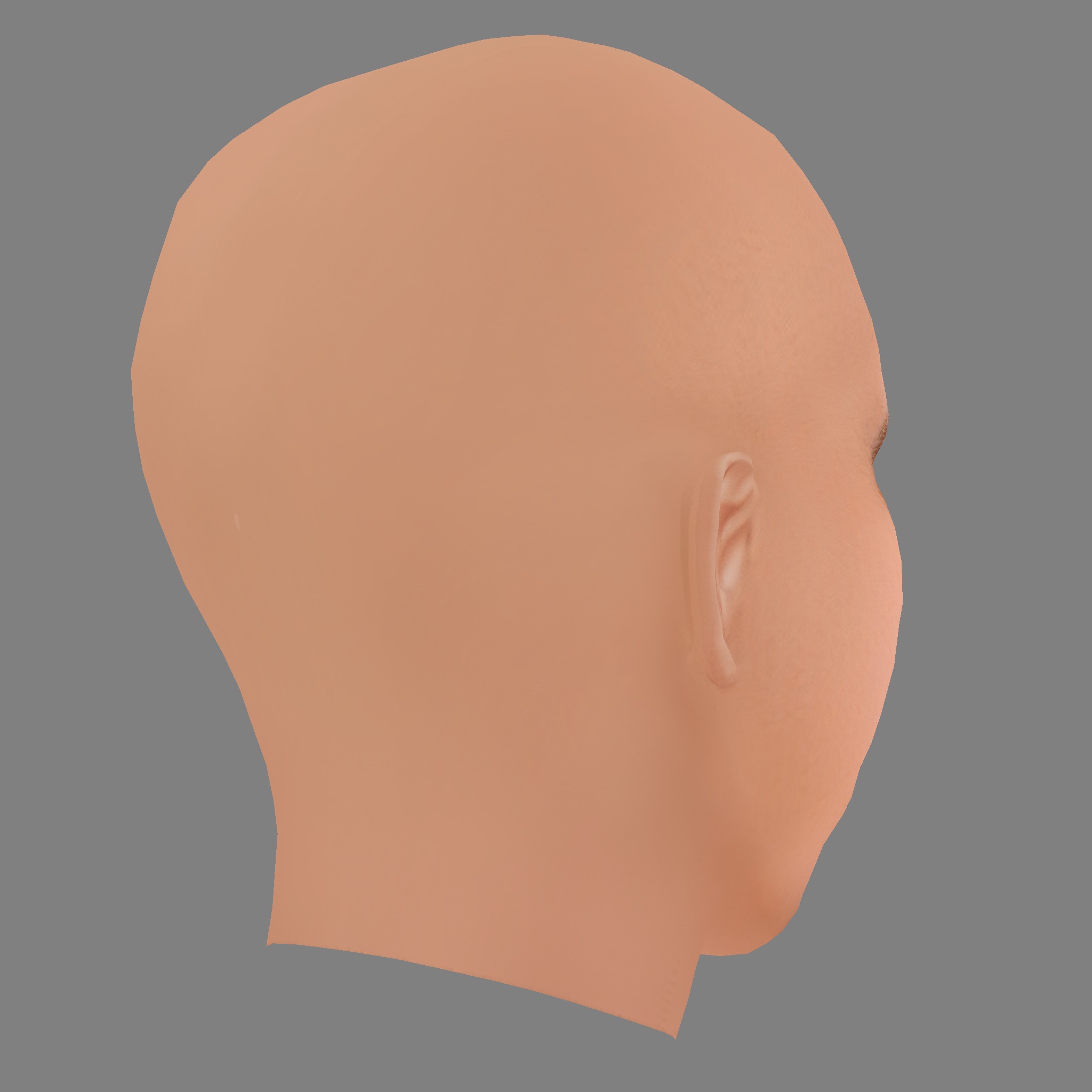 Mark Strong Head - Low poly head for game Low-poly 3D model_4