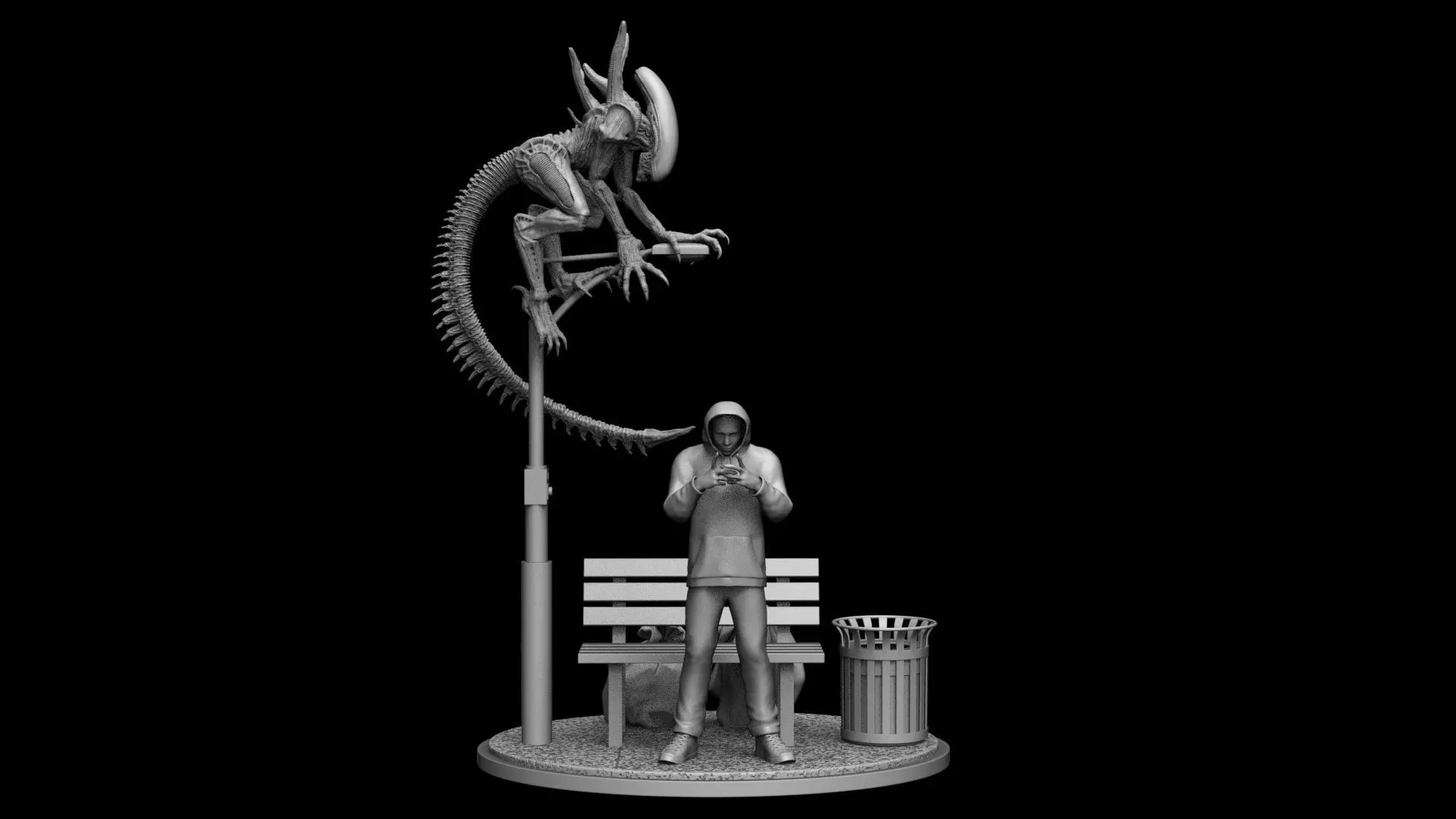 ALIEN XENOMORPH Streetwatch 3D print model