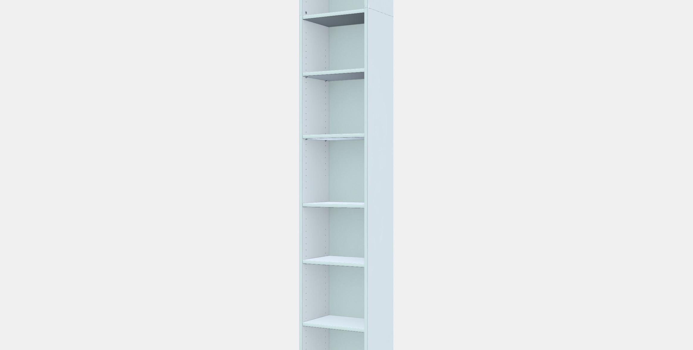 BILLY Bookcase 23 Low-poly 3D model_13