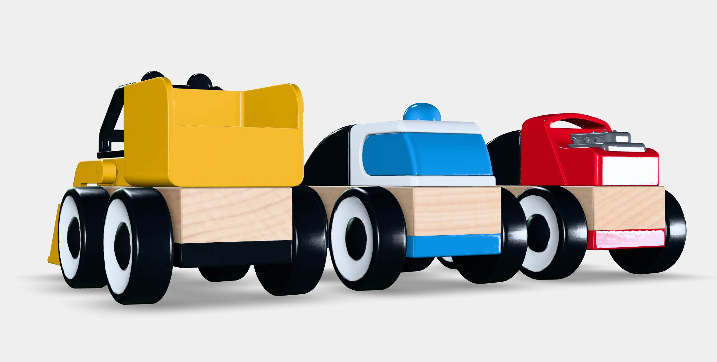 LILLABO Toy vehicle Low-poly 3D model_3