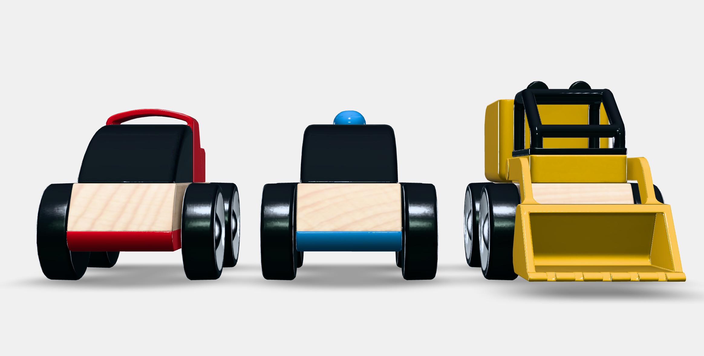LILLABO Toy vehicle Low-poly 3D model_11