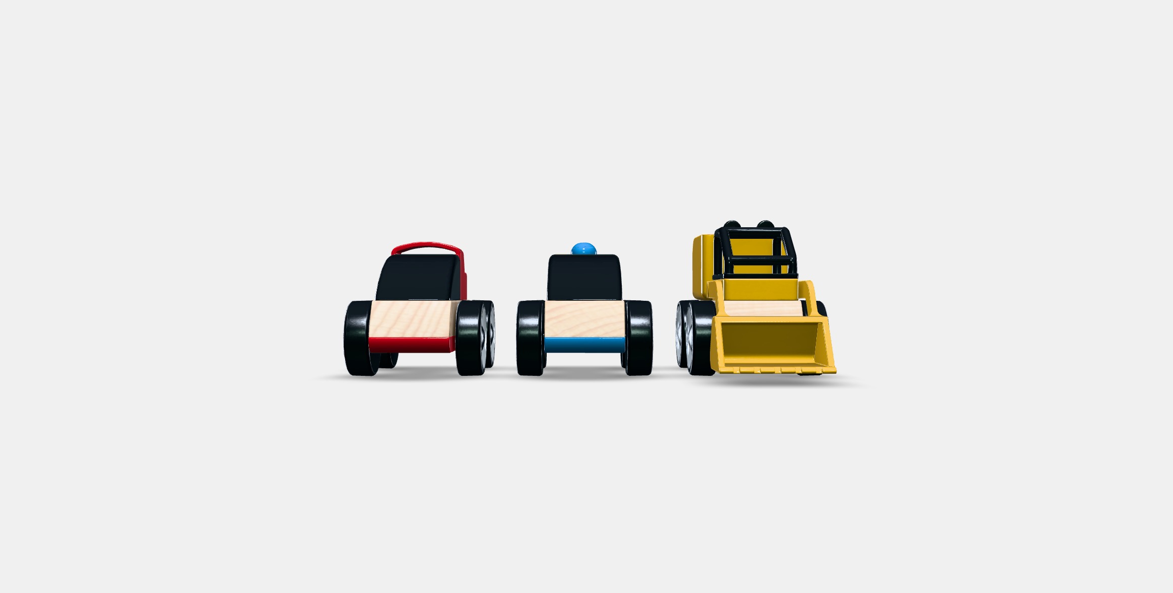 LILLABO Toy vehicle Low-poly 3D model_10