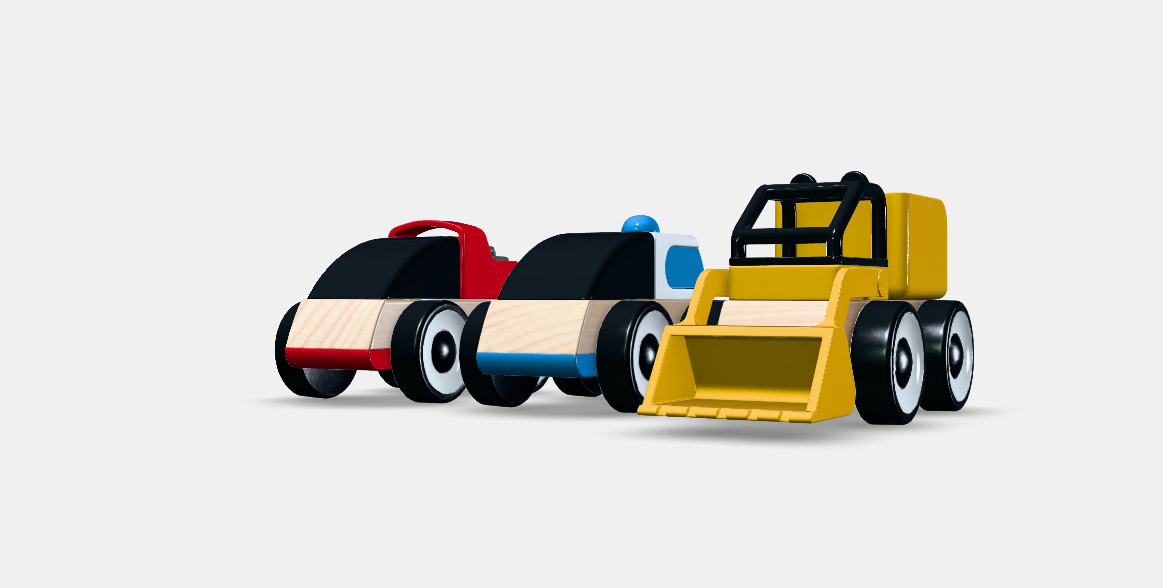 LILLABO Toy vehicle Low-poly 3D model_13