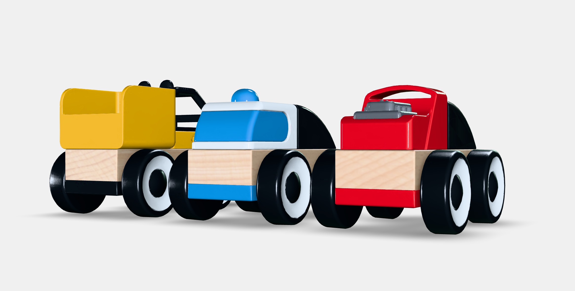 LILLABO Toy vehicle Low-poly 3D model_7