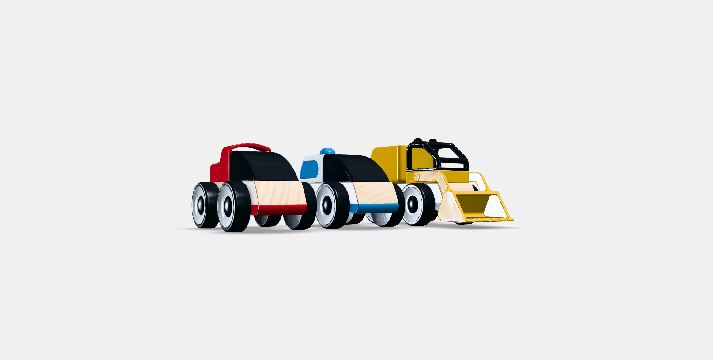 LILLABO Toy vehicle Low-poly 3D model_0