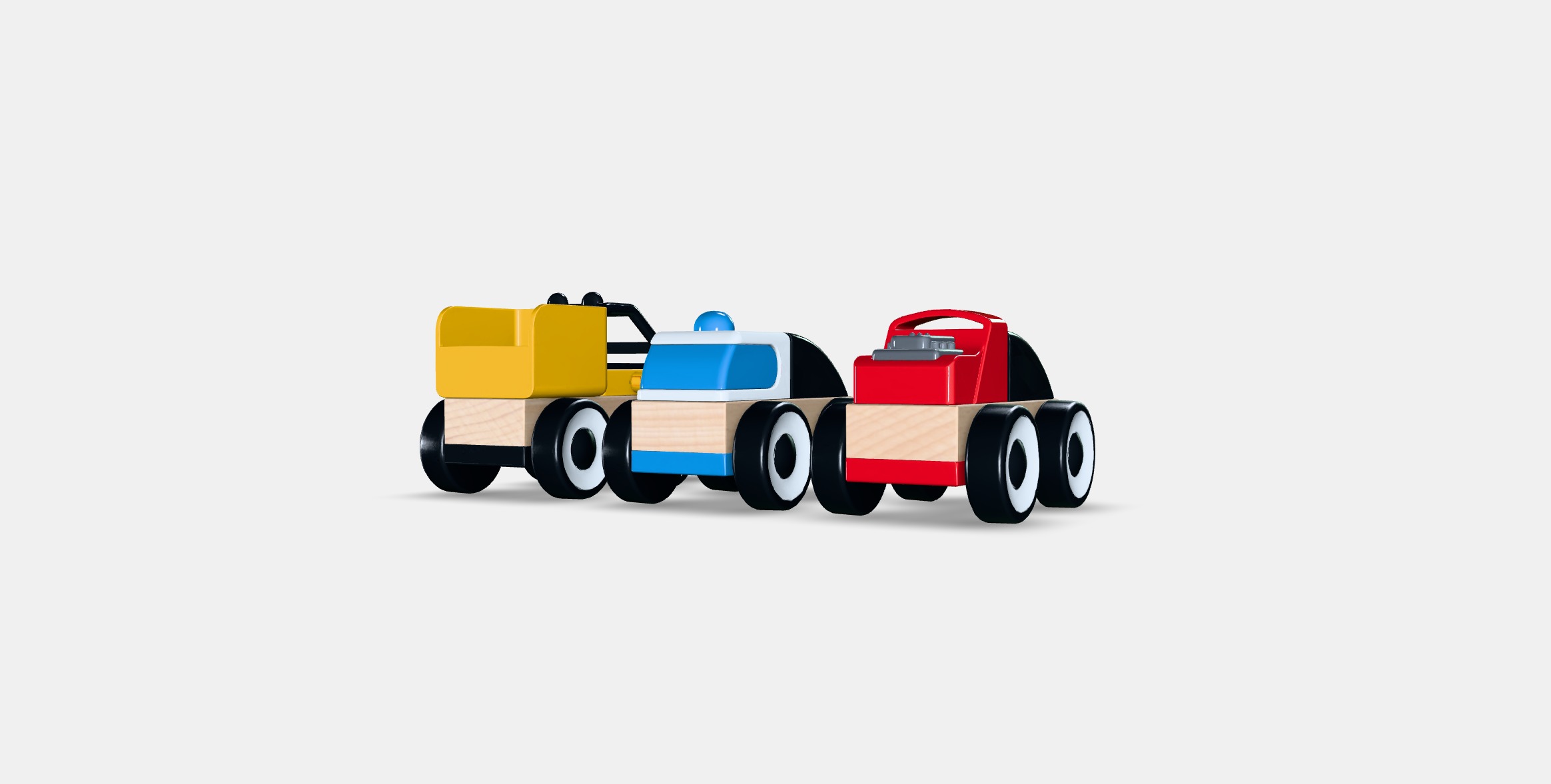 LILLABO Toy vehicle Low-poly 3D model_5