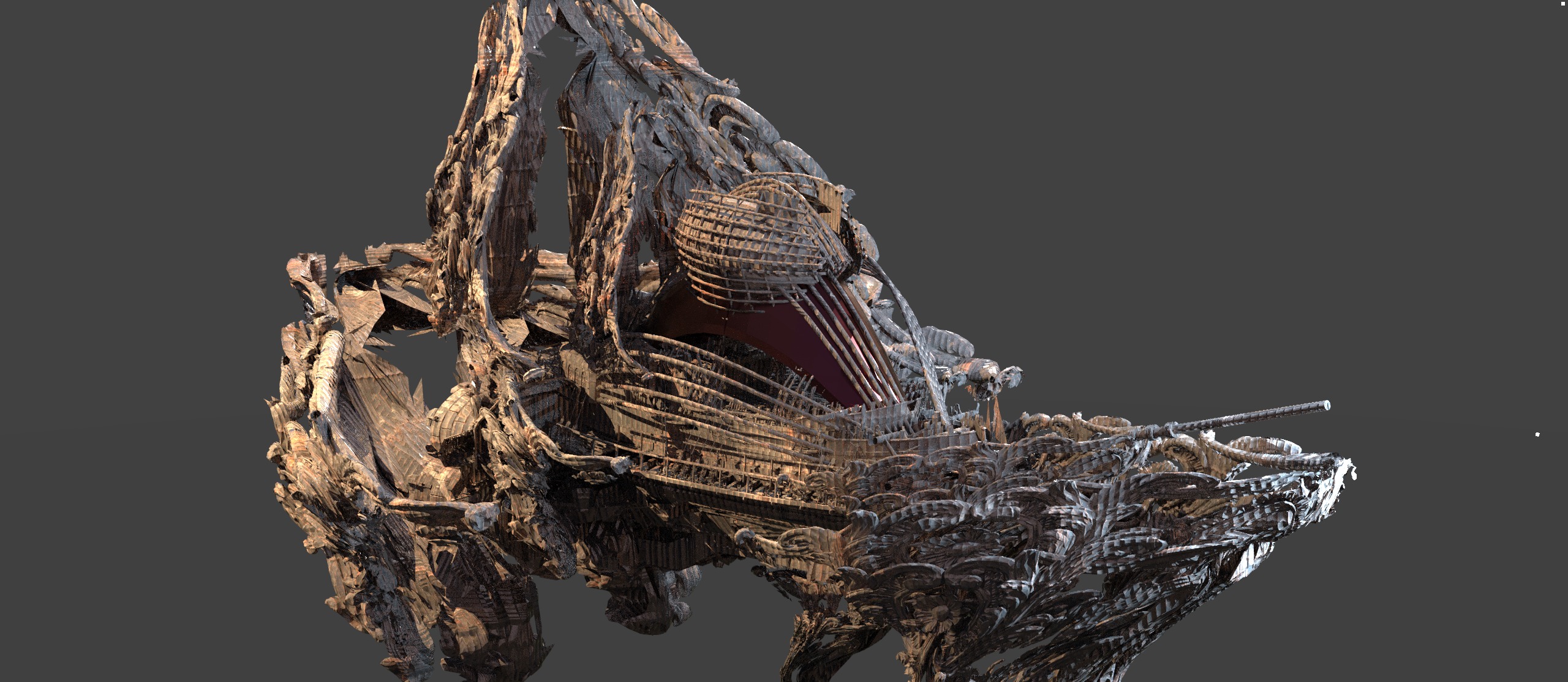 Sword Ocean Grand Airship destroyer 3D model_2