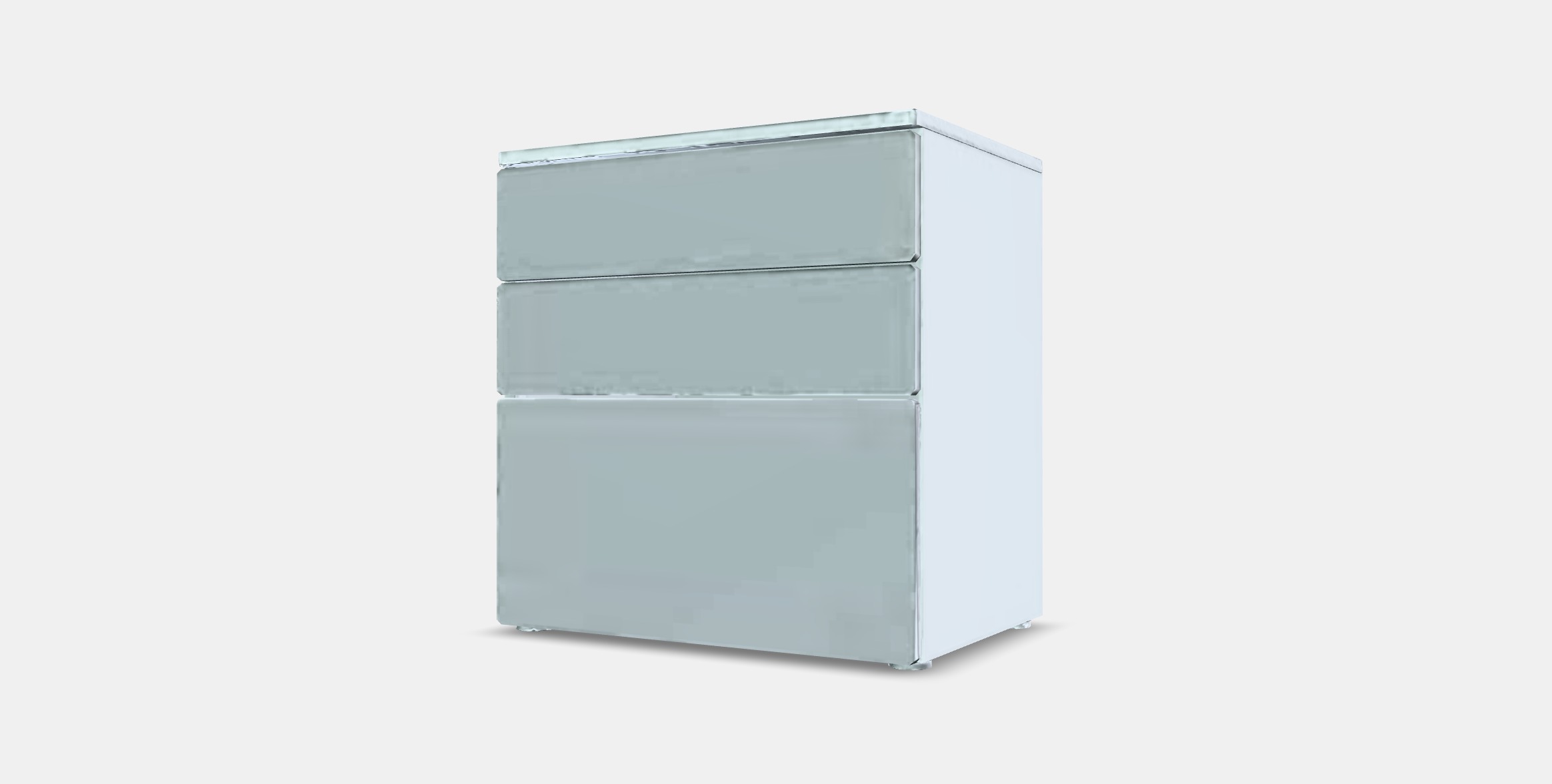 SMASTAD - PLATSA Chest of 3 drawers 6 Low-poly 3D model_12