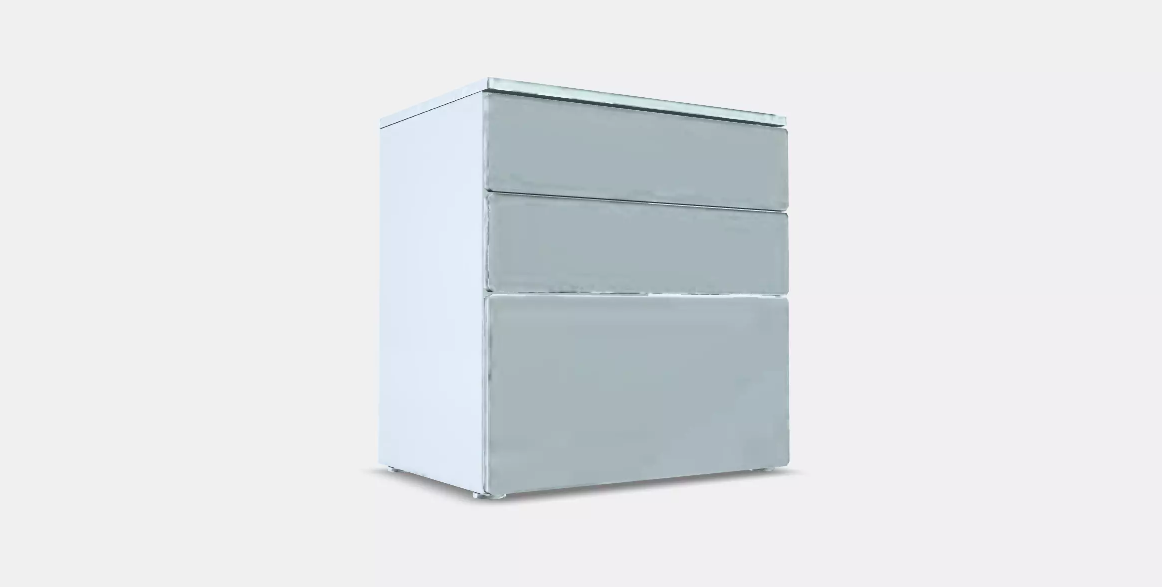 SMASTAD - PLATSA Chest of 3 drawers 6 Low-poly 3D model_0