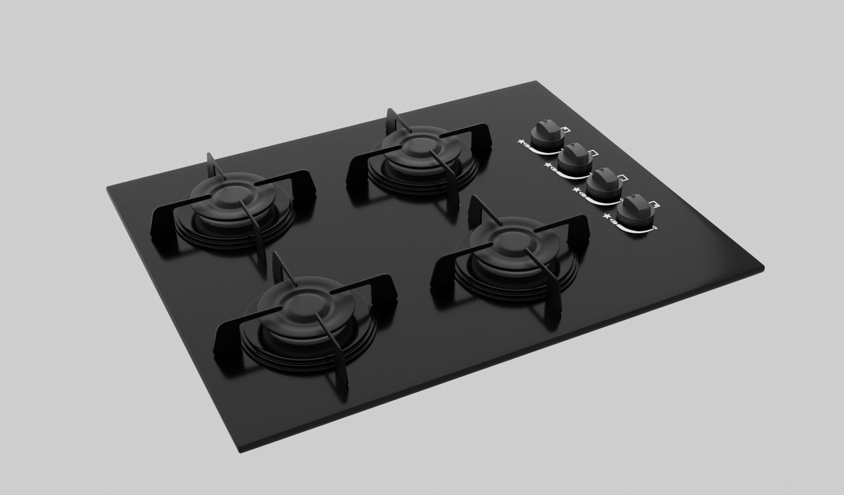 Cooktop 3D model_1