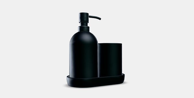 GANSJON 3-piece bathroom set Low-poly 3D model