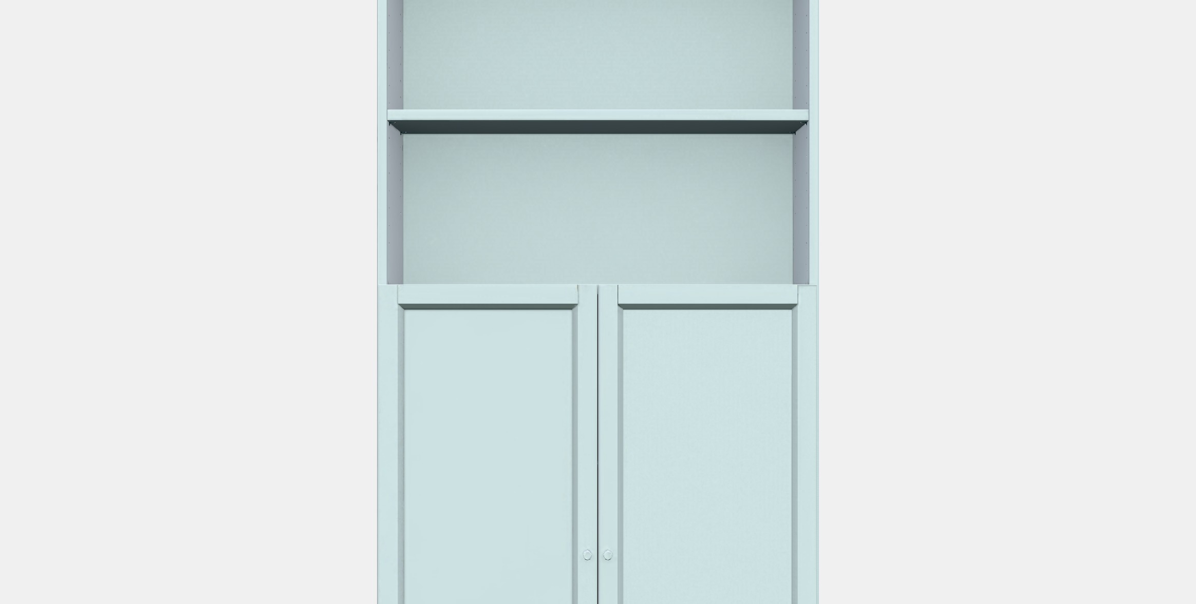 BILLY - OXBERG Bookcase with doors 3 Low-poly 3D model_12