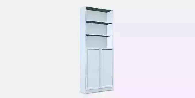BILLY - OXBERG Bookcase with doors 3