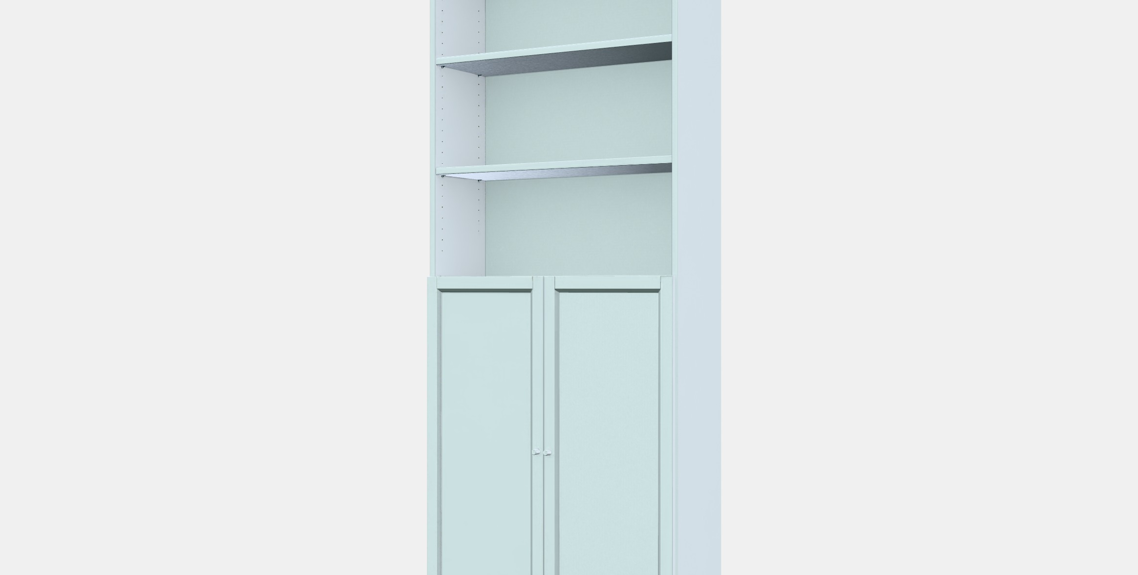 BILLY - OXBERG Bookcase with doors 3 Low-poly 3D model_13