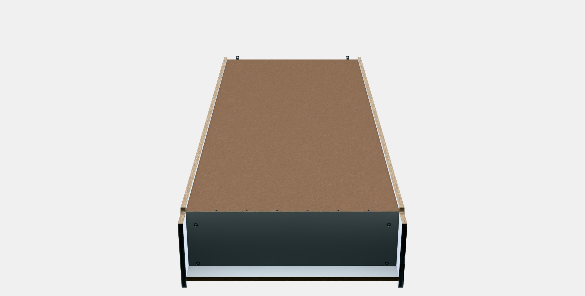 BILLY - OXBERG Bookcase with doors 3 Low-poly 3D model_7