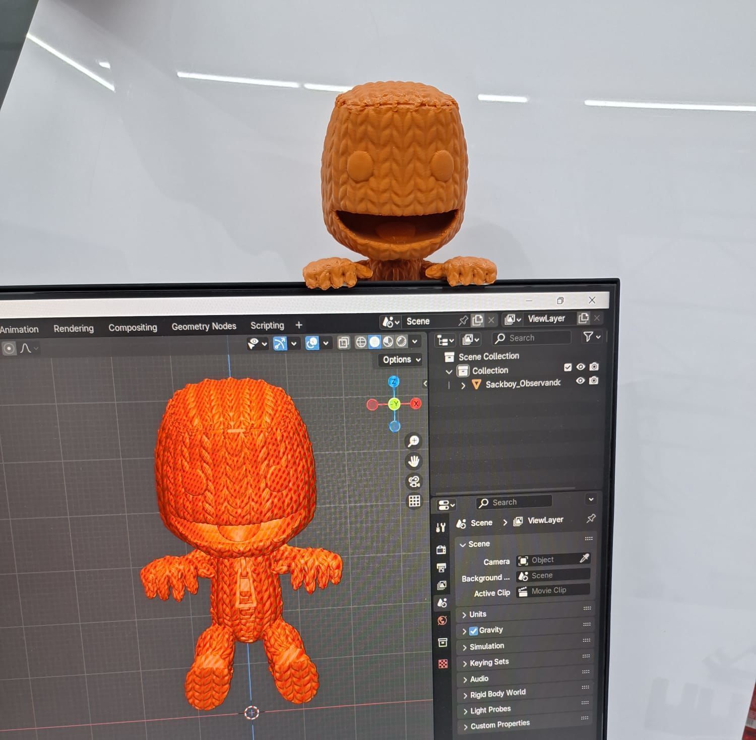 Pack 6 poses Sackboy 3D print model_1