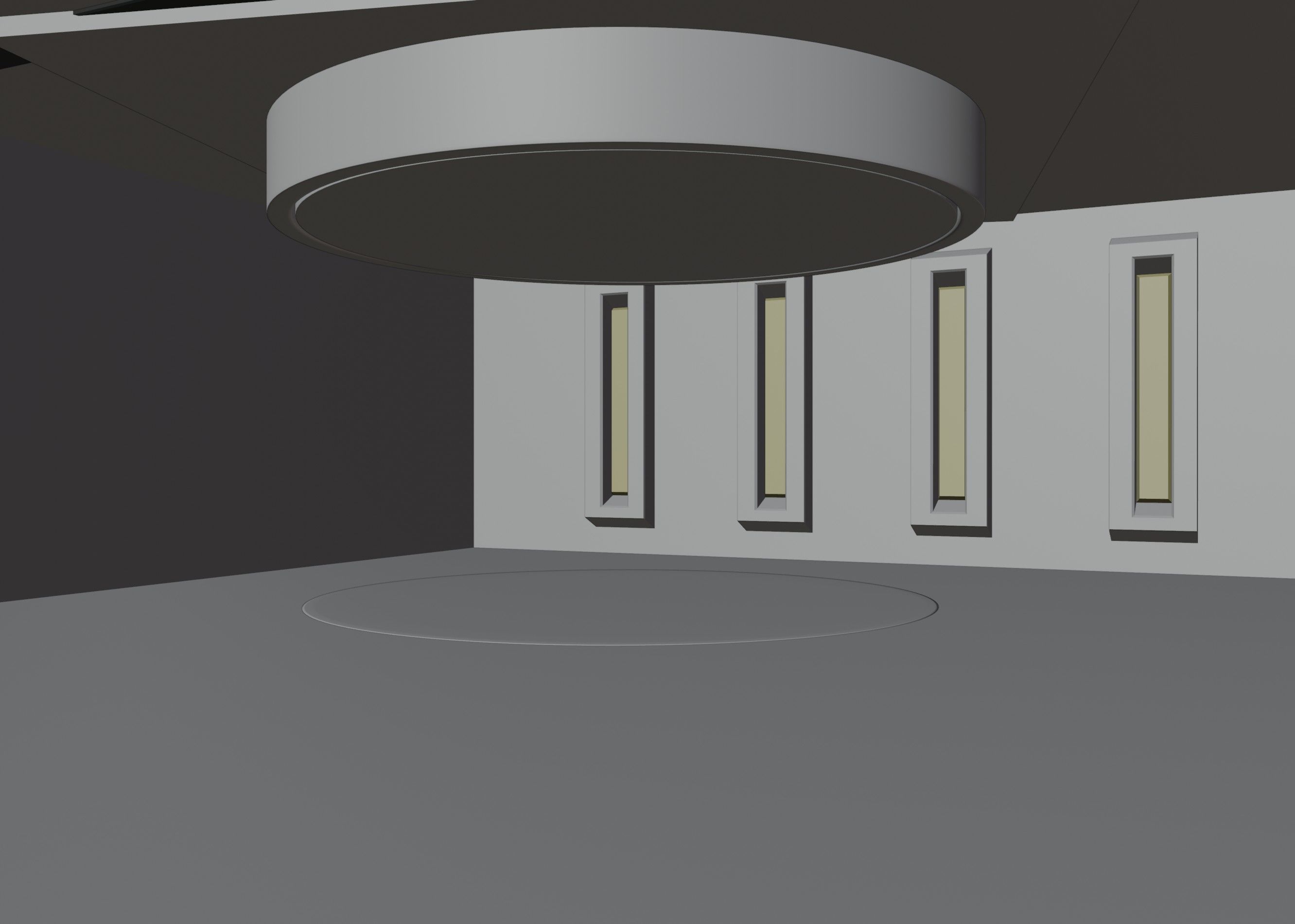 Garage Automotive Scene Blender Free low-poly 3D model_3