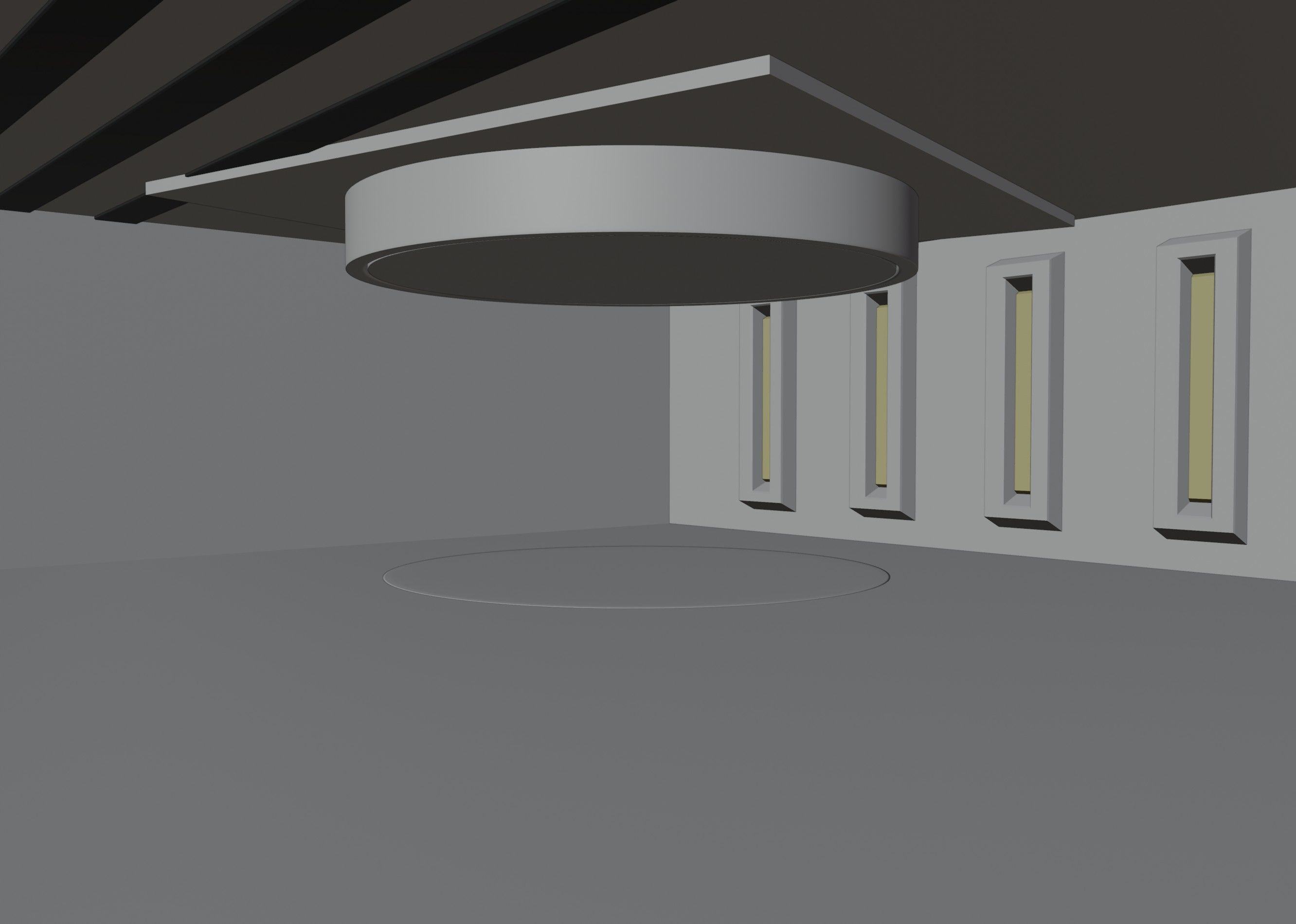 Garage Automotive Scene Blender Free low-poly 3D model_4