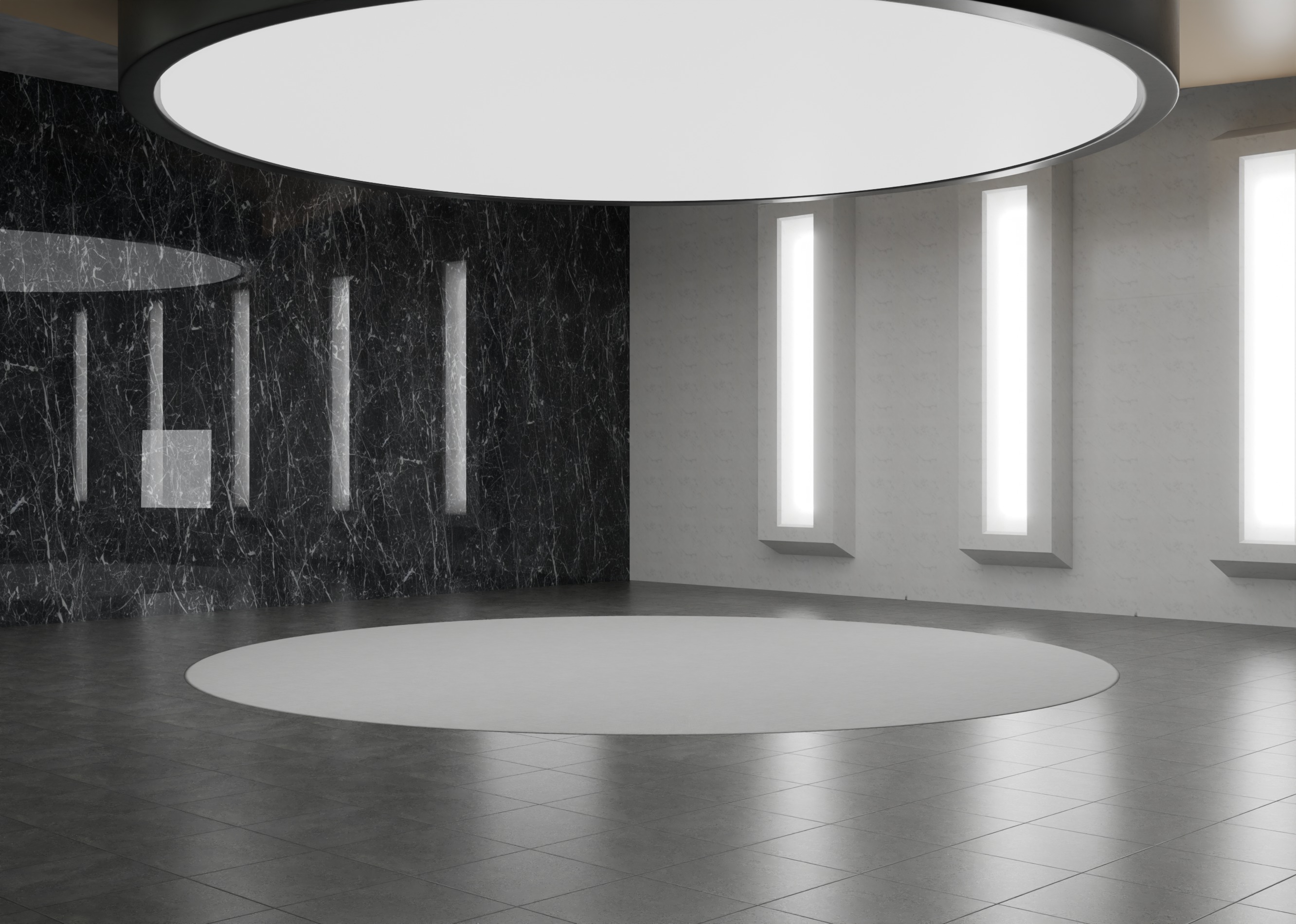 Garage Automotive Scene Blender Free low-poly 3D model_2