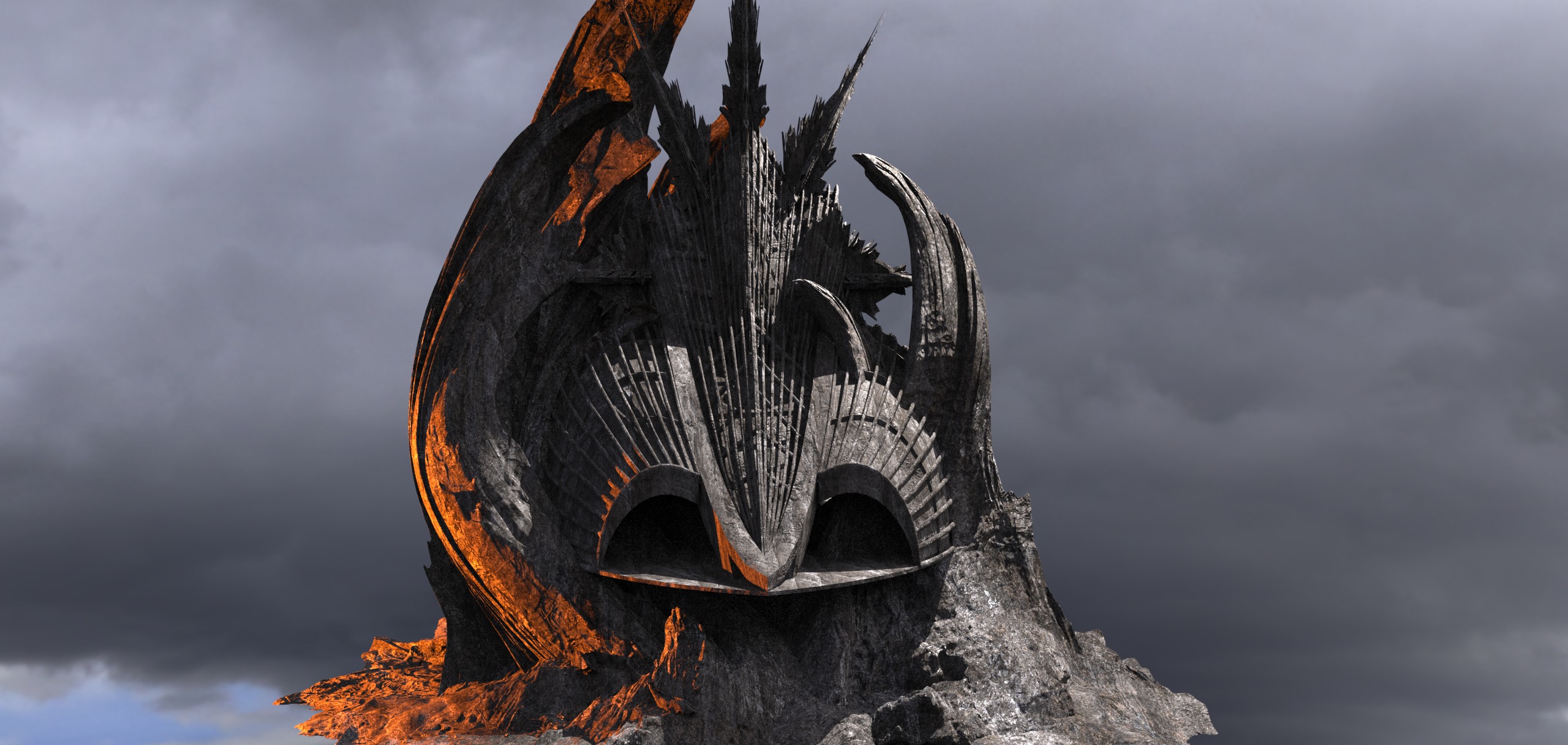 Mordor Gate Tower 1  3D model_1