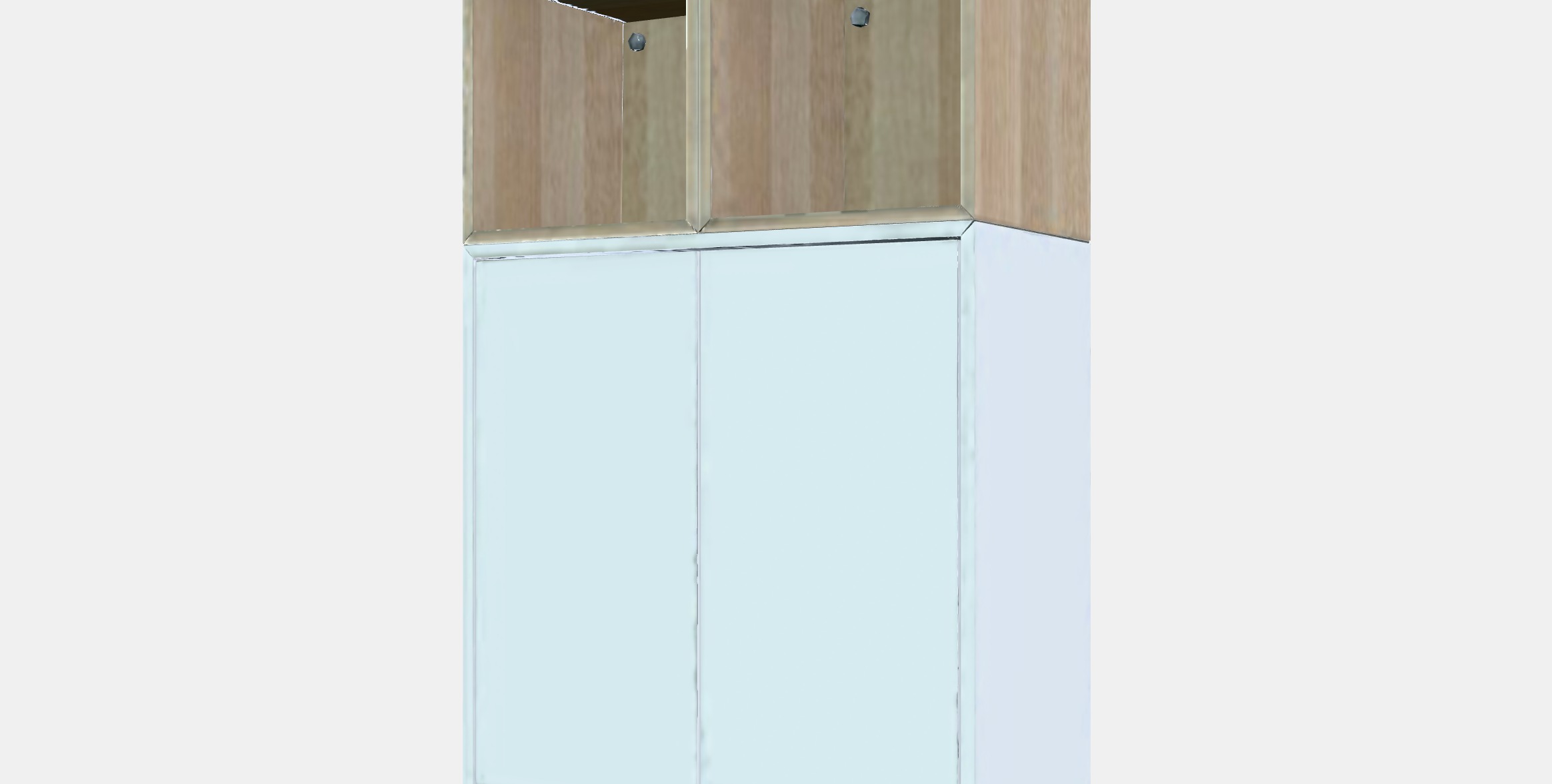 EKET Cabinet combination with feet 10 Low-poly 3D model_13