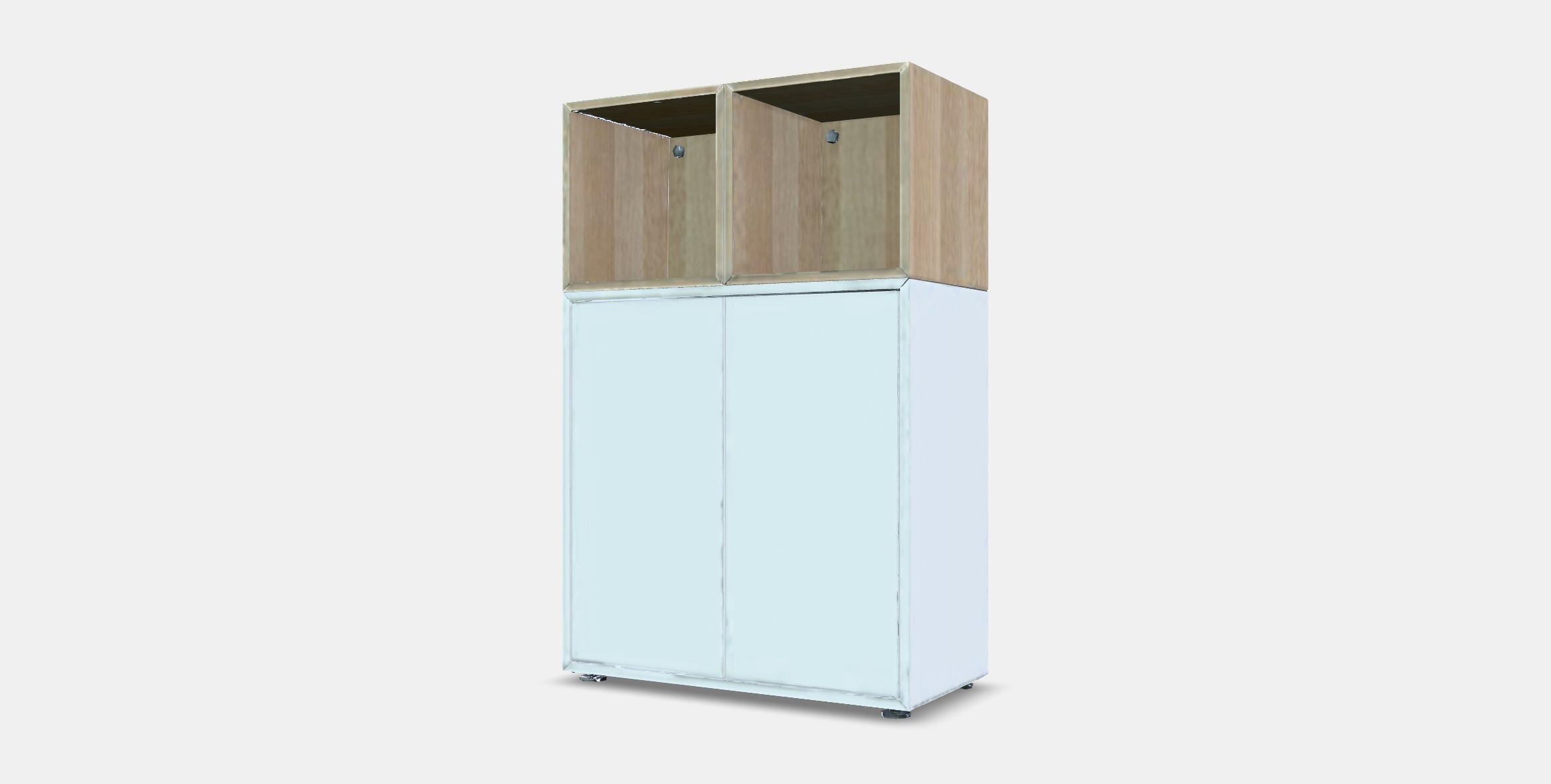 EKET Cabinet combination with feet 10 Low-poly 3D model_12