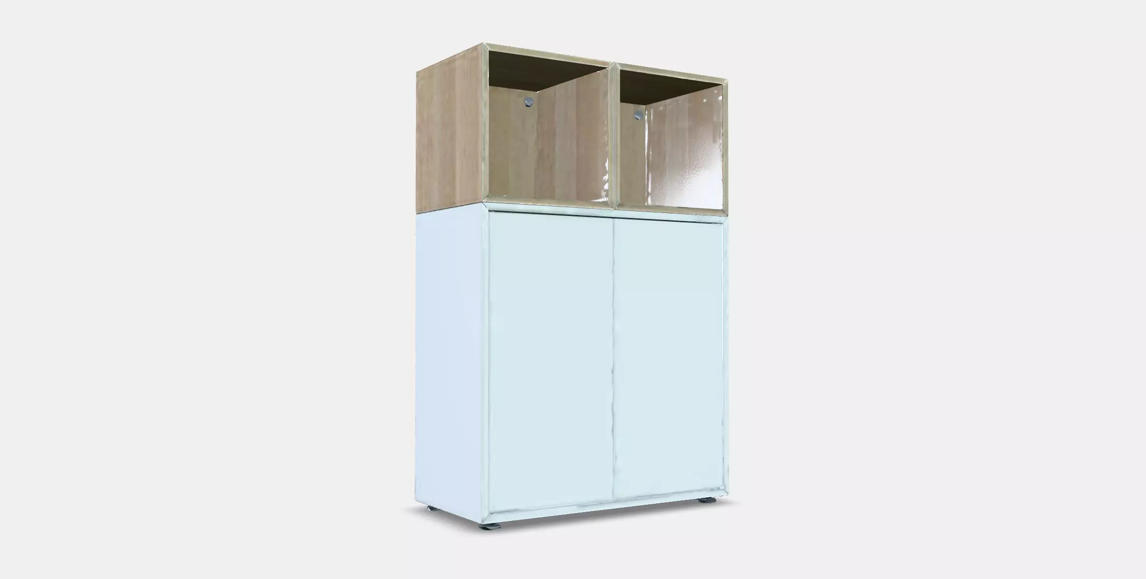 EKET Cabinet combination with feet 10 Low-poly 3D model_0