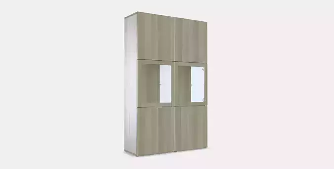 BESTA Storage combination w glass doors 5
