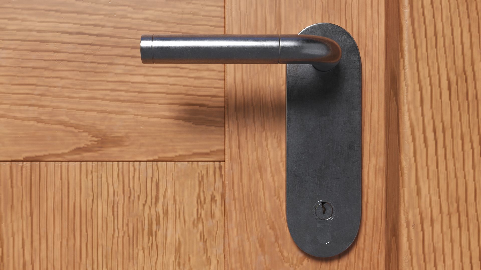 Oak Ship Door 3D model_11