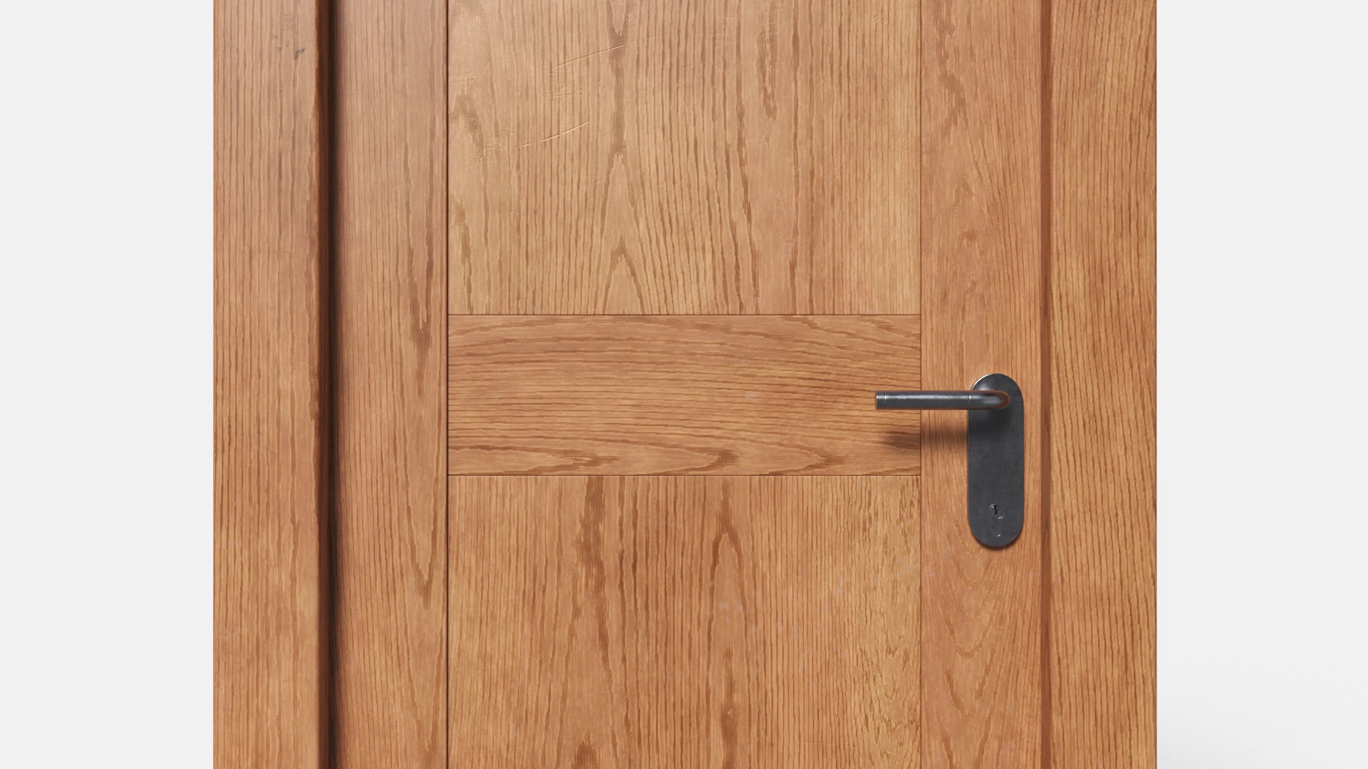 Oak Ship Door 3D model_9