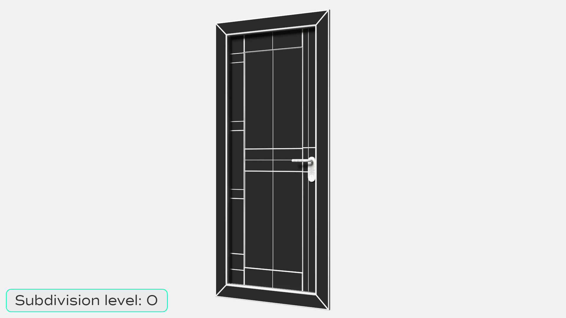 Oak Ship Door 3D model_1