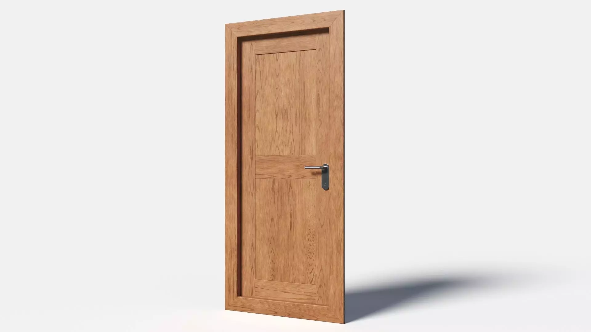 Oak Ship Door 3D model_0