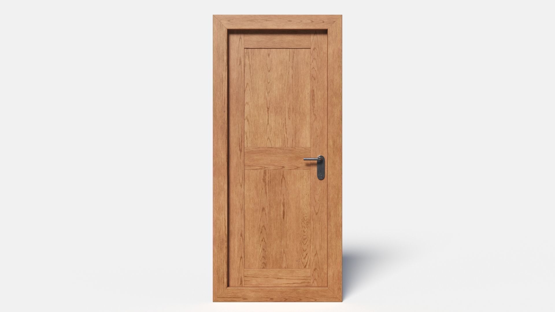 Oak Ship Door 3D model_5
