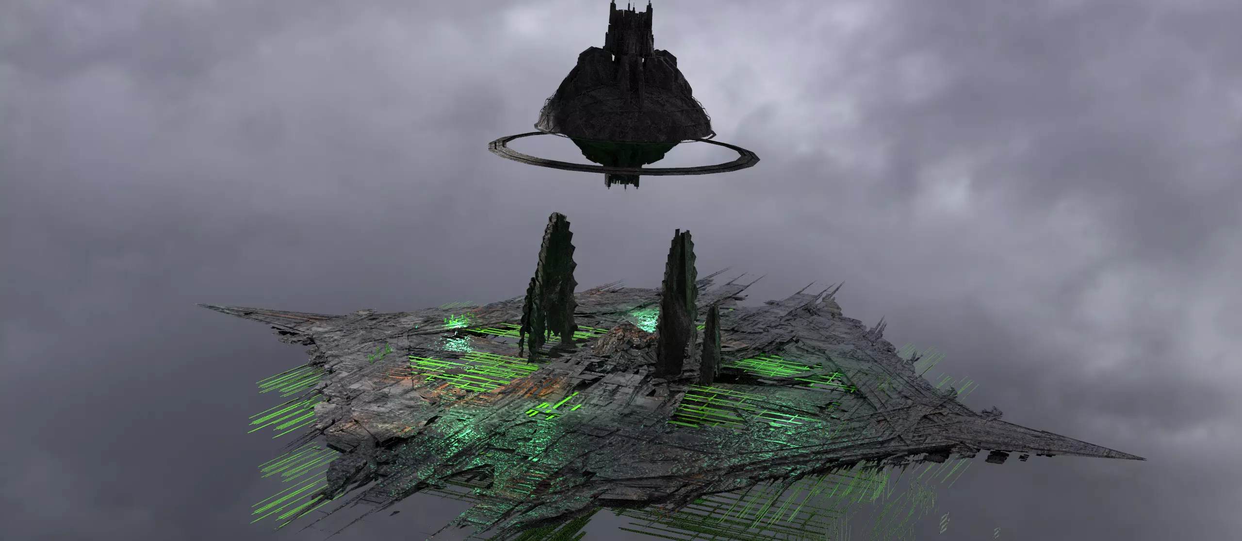 Toxic Cyborg array 1  Low-poly 3D model_0