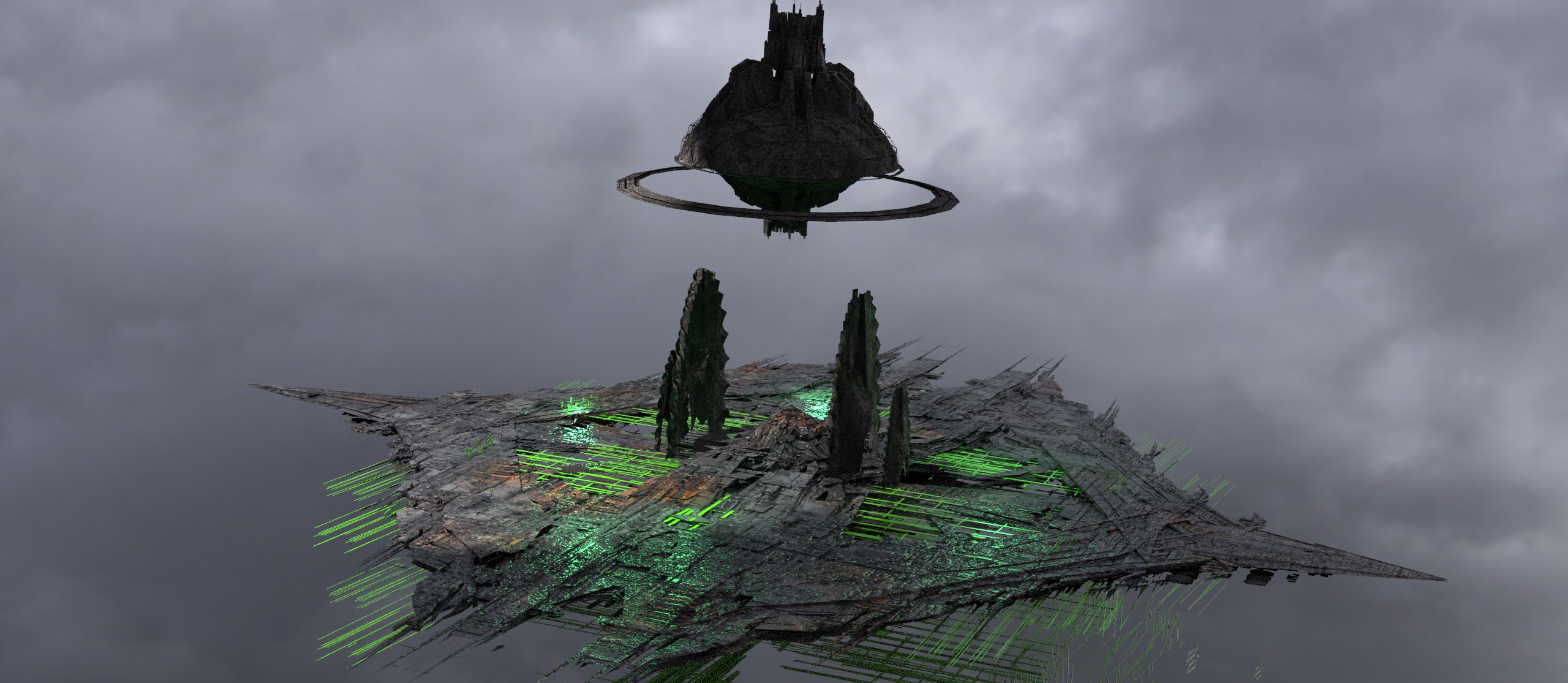 Toxic Cyborg array 1  Low-poly 3D model_1