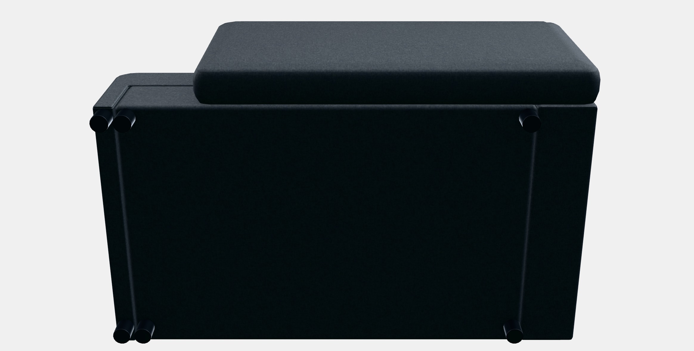 BYGGET Chaise longue-sofa-bed Low-poly 3D model_8