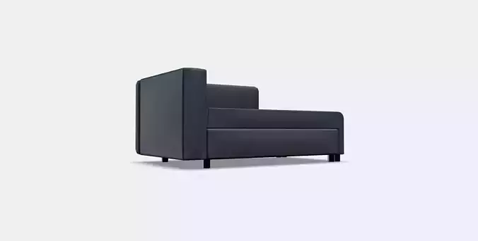 BYGGET Chaise longue-sofa-bed Low-poly 3D model