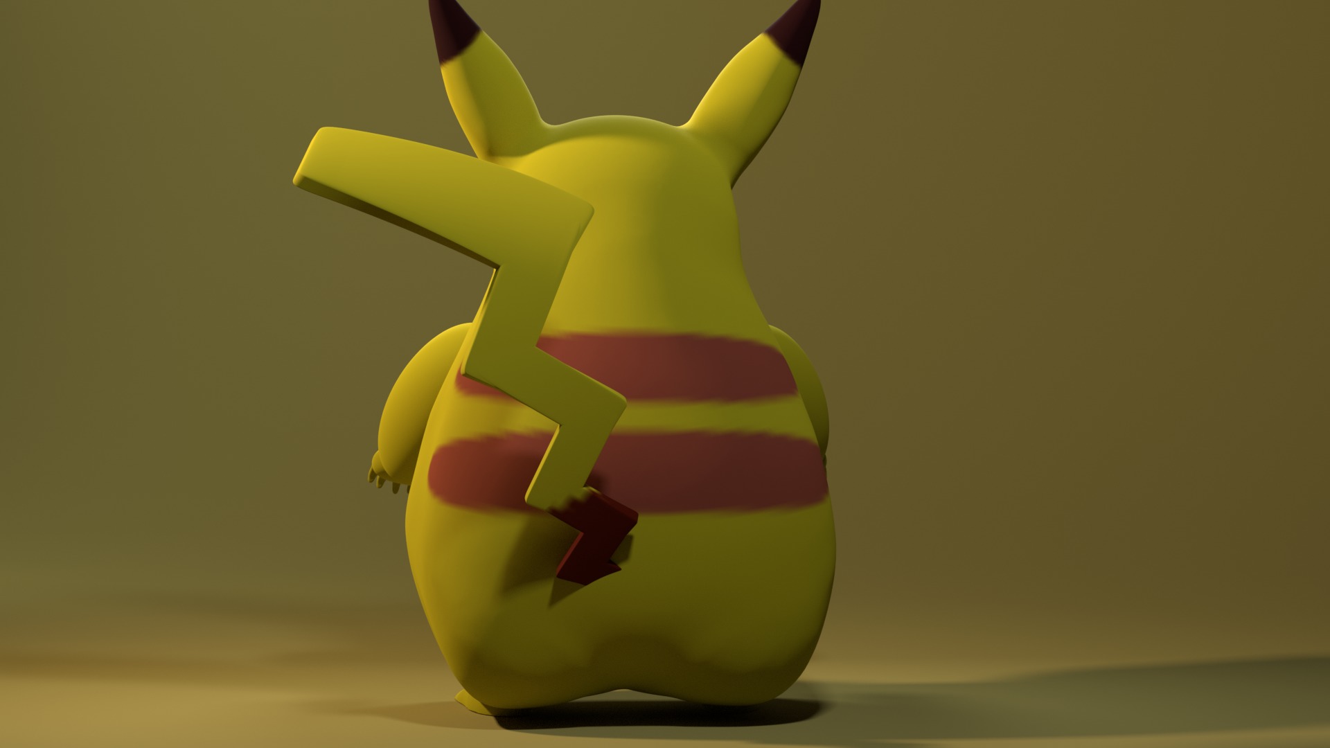 3D Pikachu Model - Classic Anime Style 3D model_1