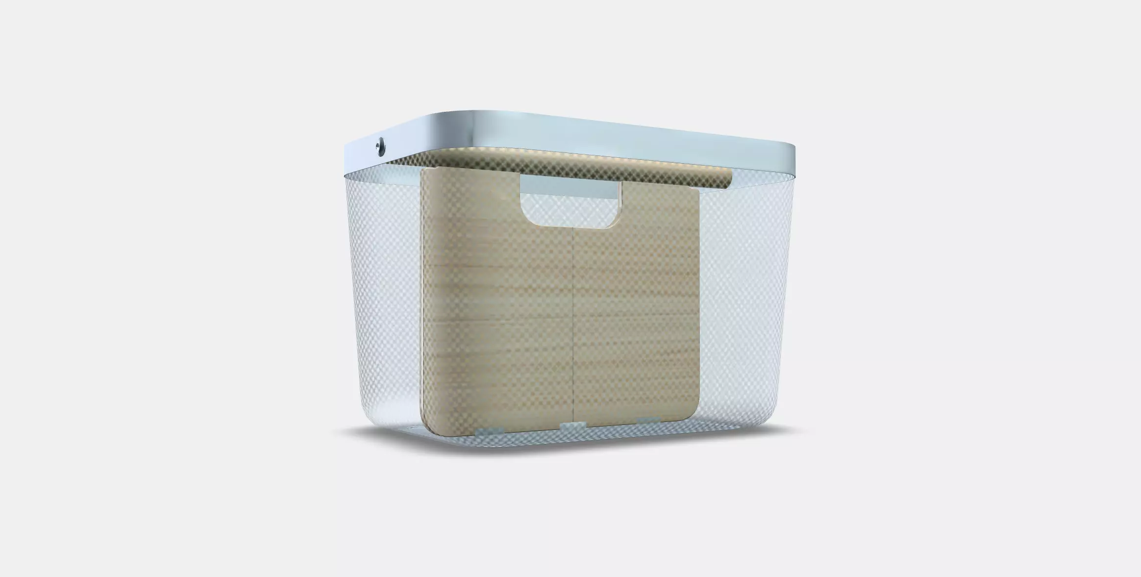 RISATORP Basket with compartments Low-poly 3D model_0