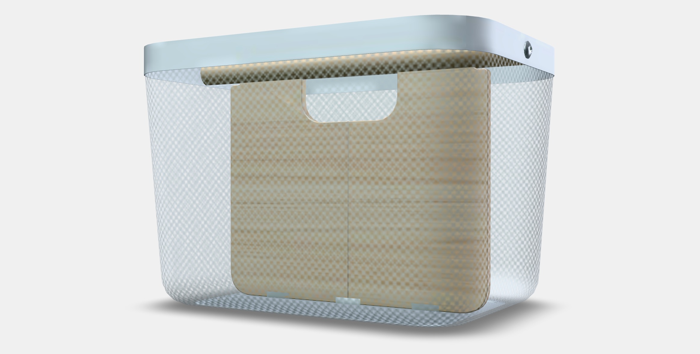 RISATORP Basket with compartments Low-poly 3D model_13